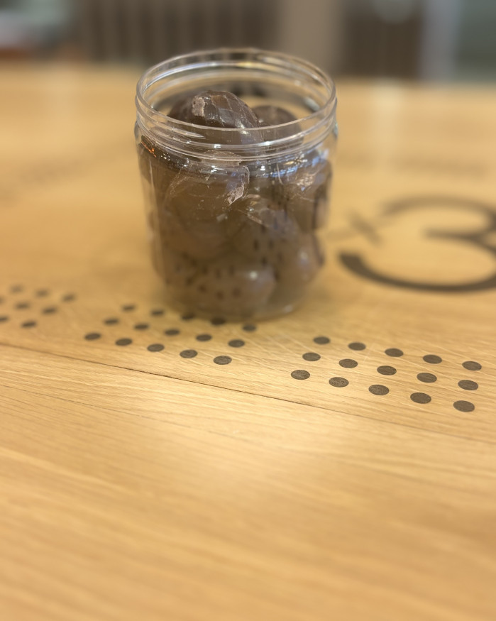 Pot d’œufs pralinés 