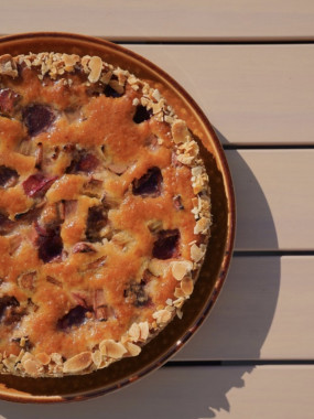 Tarte frangipane fraise rhubarbe 6p