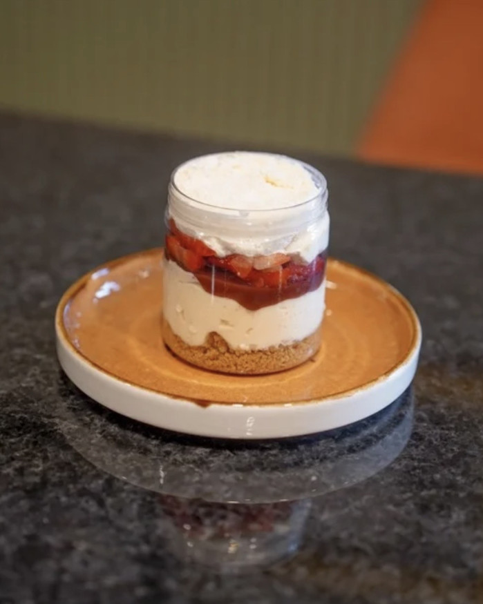 Pot façon fraisier
