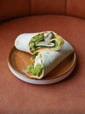 Wrap au poulet curry 